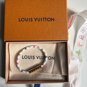 Louis Vuitton Confidential Murakami Multicolor Monogram Bracelet Size 19